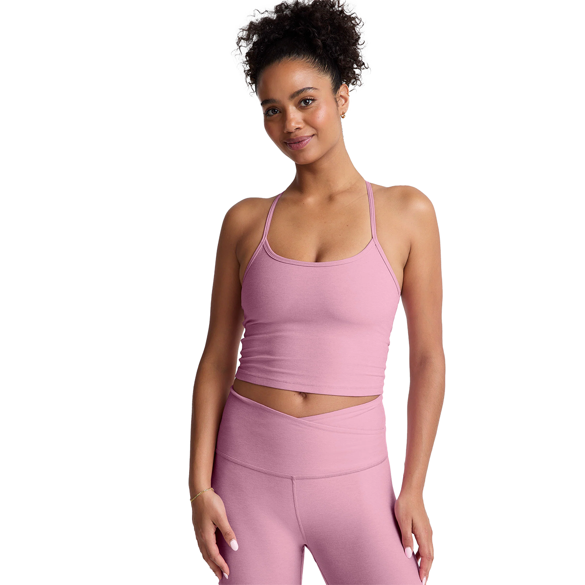 Beyond Yoga Spacedye Slim Racerback Cropped Tank — Nocturnal Navy — Size XSmall — Alternate View 7