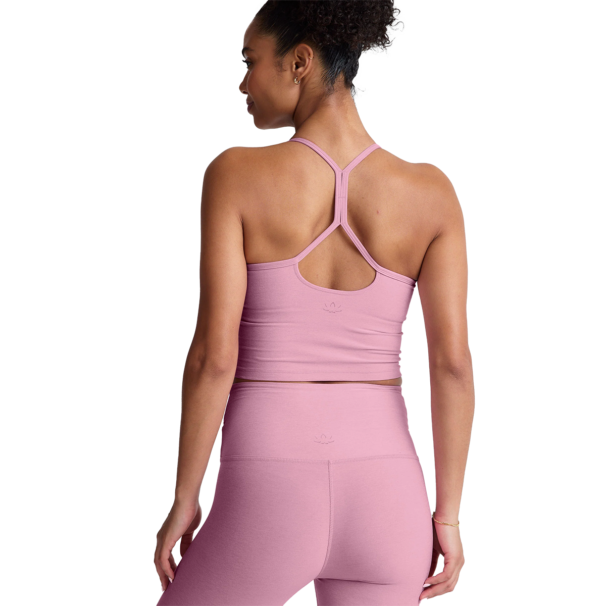 Beyond Yoga Spacedye Slim Racerback Cropped Tank — Nocturnal Navy — Size XSmall — Alternate View 9