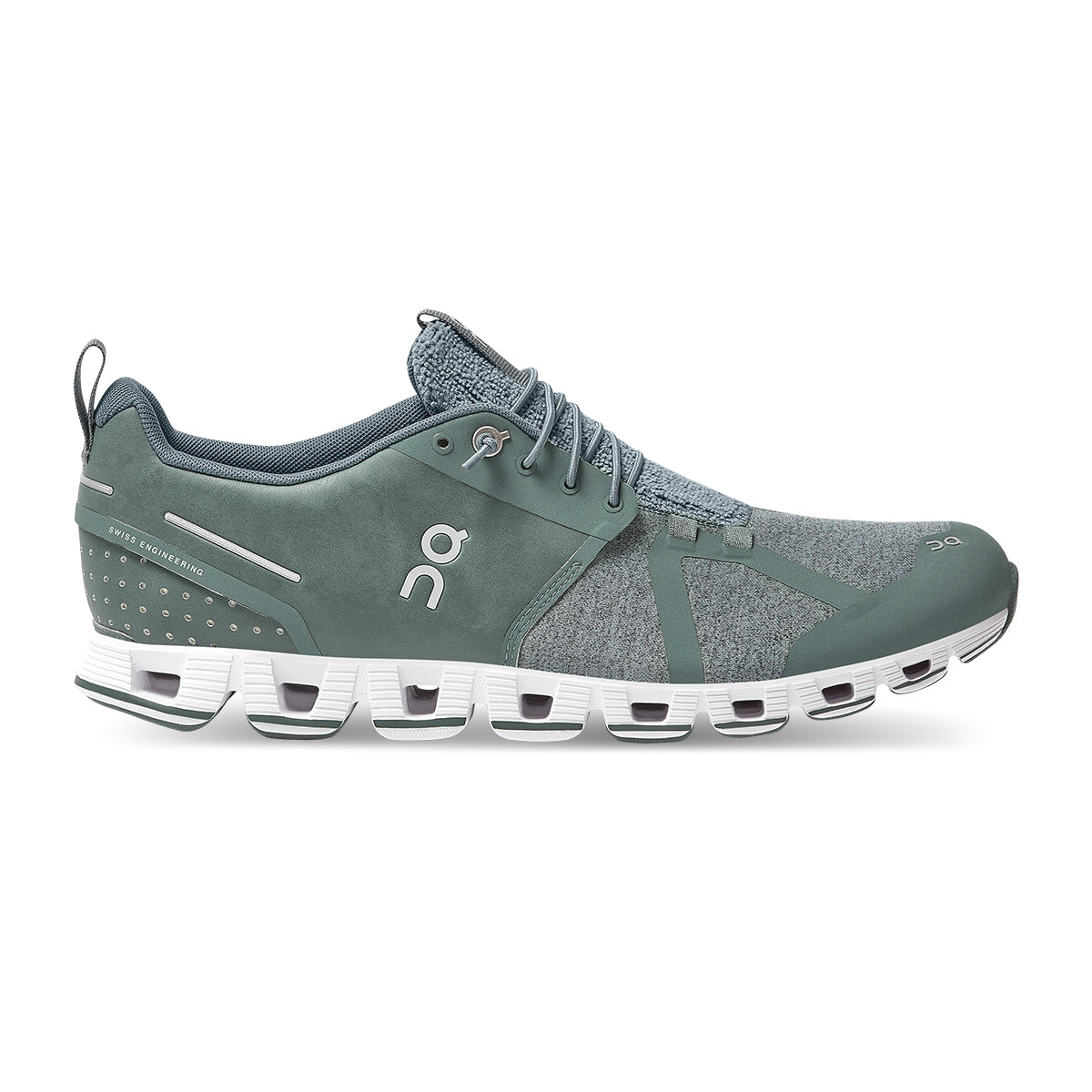 On Cloud Terry — Silver — Size D — Width 9.5 — Detail View