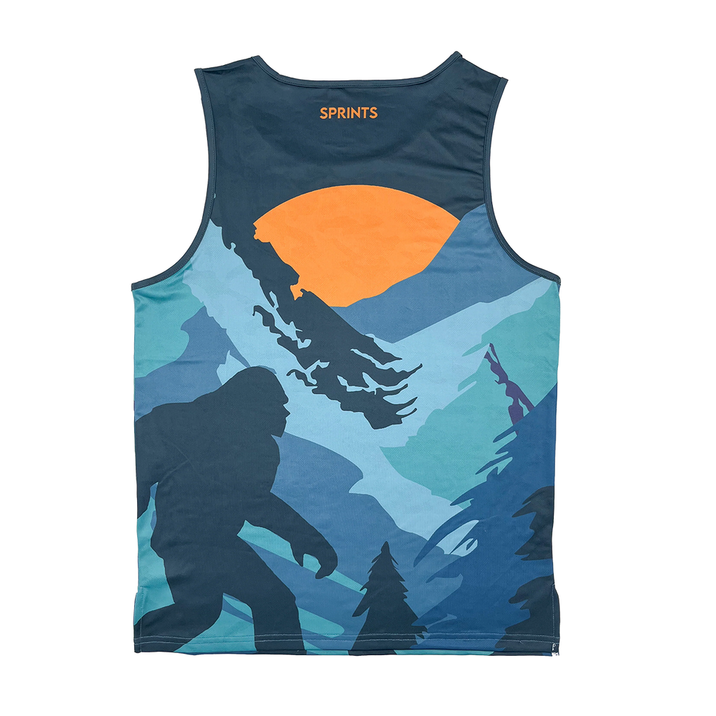 Sprints Sasquatch Tankie — Blue — Size Small — Side View