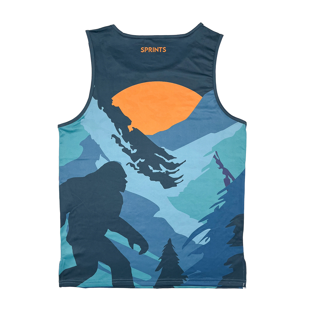 Sprints Sasquatch Tankie — Blue — Size Small — Side View