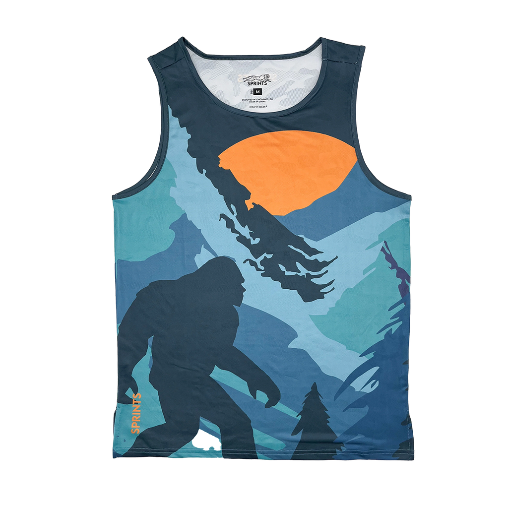 Sprints Sasquatch Tankie — Blue — Size Small — Front View