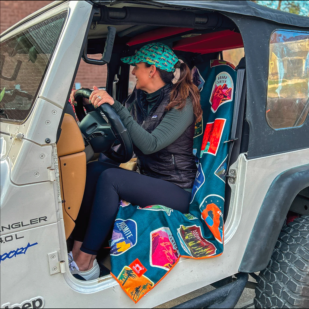 Sprints Car Seat Cover Towels — National Parks — Side View