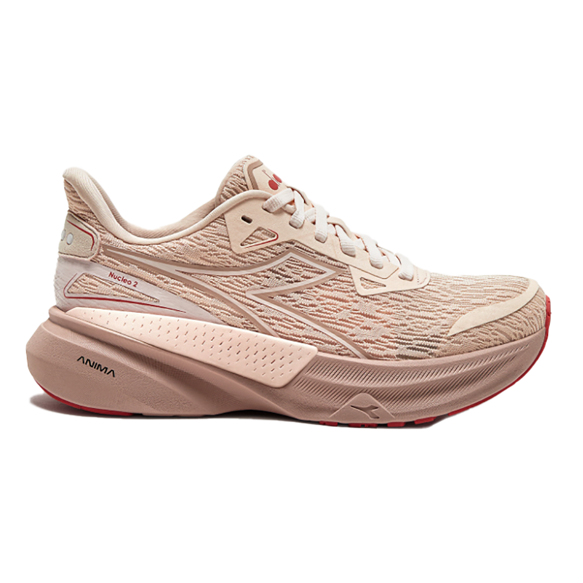 Diadora Nucleo 2 — Whisper White - Pink Frosti — Size B — Width 10 — Alternate View 20