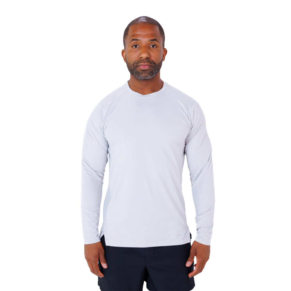 F2R Cationic Jersey Crew Longsleeve — Heather Red Mahogany — Size Small — Alternate View 11