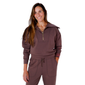 F2R Softlite Longsleeve Half Zip W Oversized Collar — Blue Blizzard — Size XSmall — Front View
