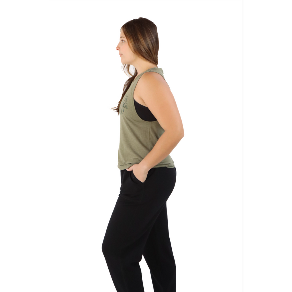 Pep & BB AL020 Crop Tank — Long Run Coffee Club — Size XSmall — Alternate View 7