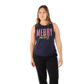Pep & BB Flowy Scoop Muscle Tank — Rather Be Running — Size Small — Front View