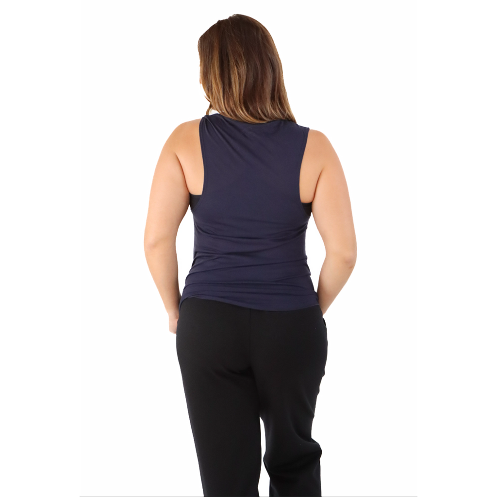 Pep & BB Flowy Scoop Muscle Tank — Rather Be Running — Size Small — Detail View