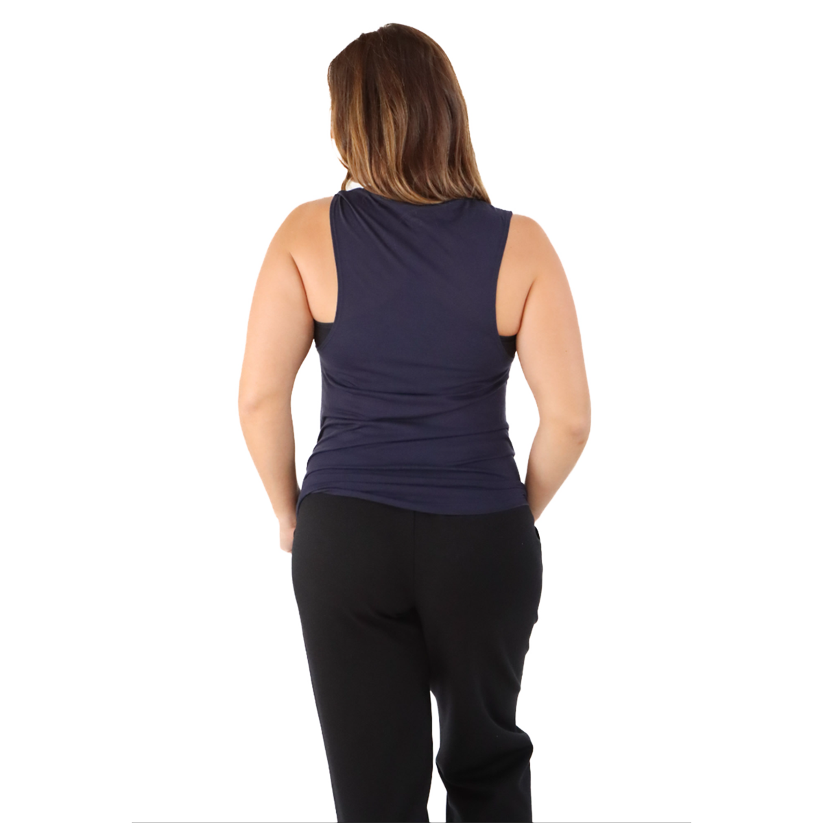 Pep & BB Flowy Scoop Muscle Tank — Rather Be Running — Size Small — Detail View