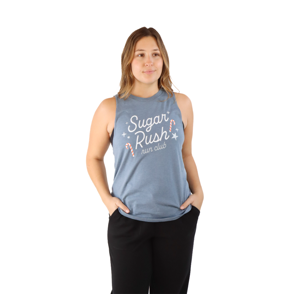 Pep & BB Perfect Tri Muscle Tank — Feast Mode — Size Small — Front View