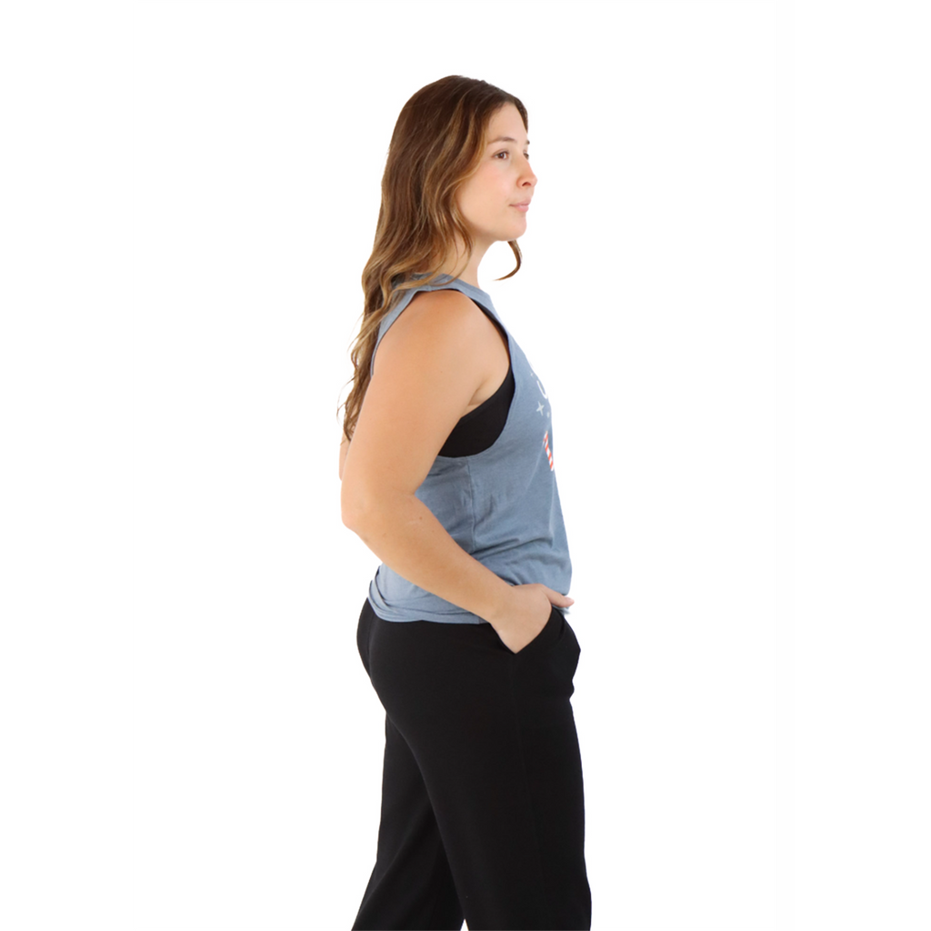 Pep & BB Perfect Tri Muscle Tank — Feast Mode — Size Small — Back View