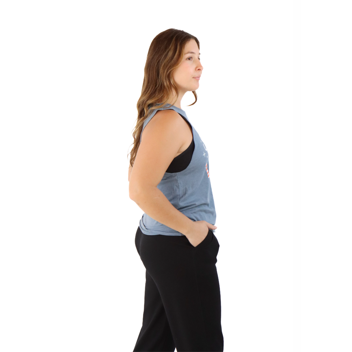 Pep & BB Perfect Tri Muscle Tank — Feast Mode — Size Small — Back View