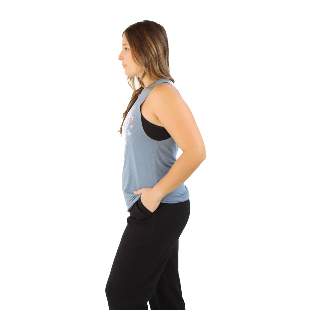 Pep & BB Perfect Tri Muscle Tank — Feast Mode — Size Small — Detail View