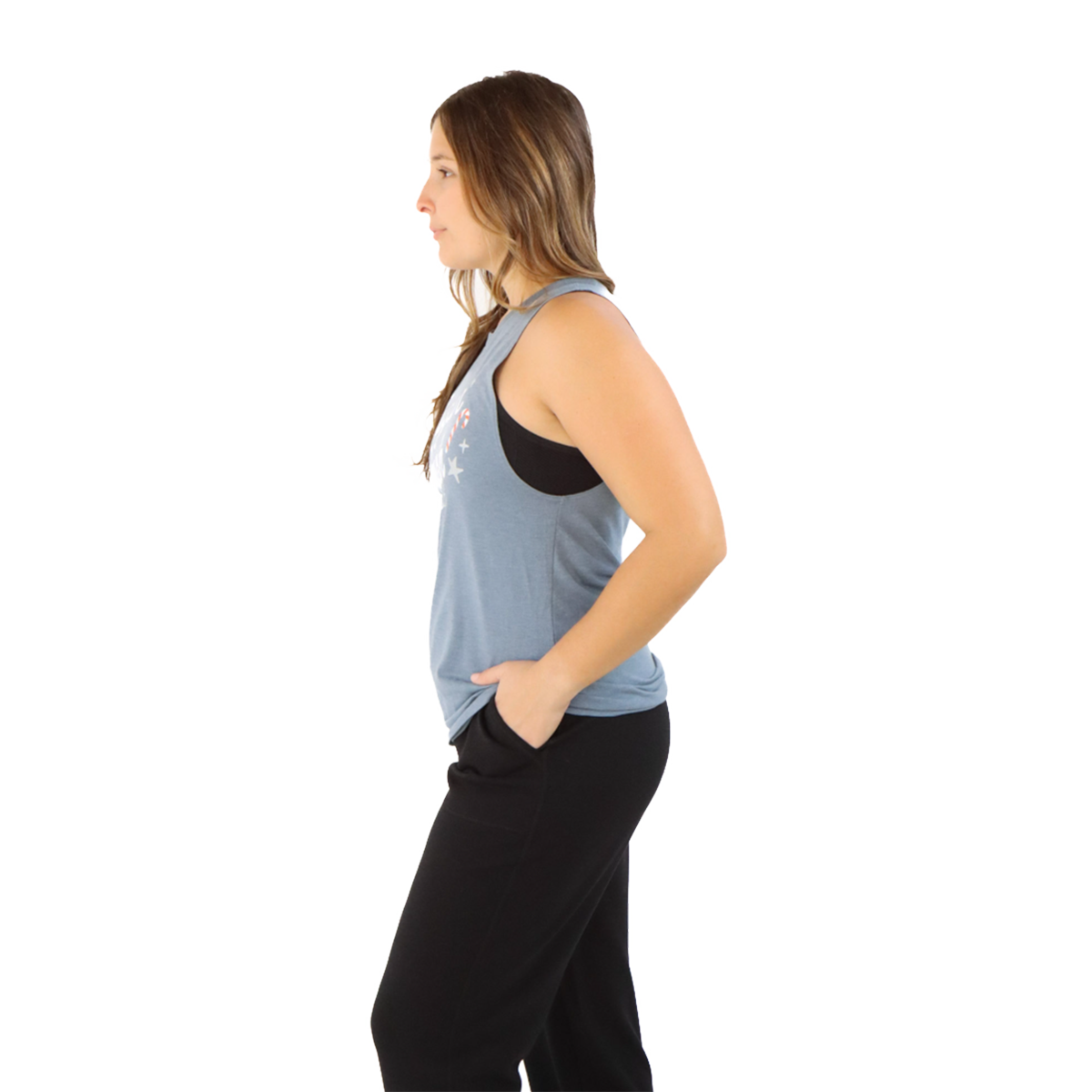 Pep & BB Perfect Tri Muscle Tank — Feast Mode — Size Small — Detail View
