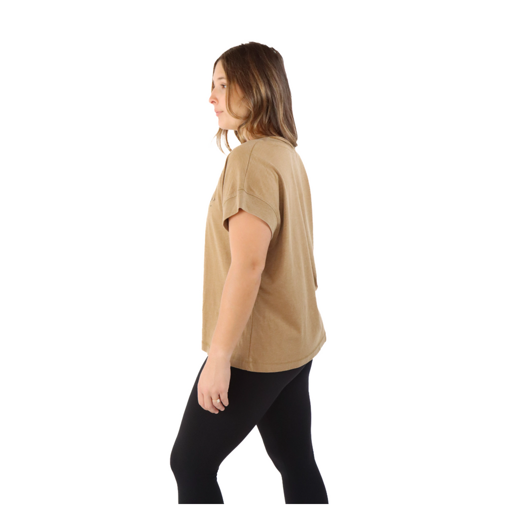 Pep & BB LAT Crop Short Sleeve — Champagne Problems — Size XSmall — Top View