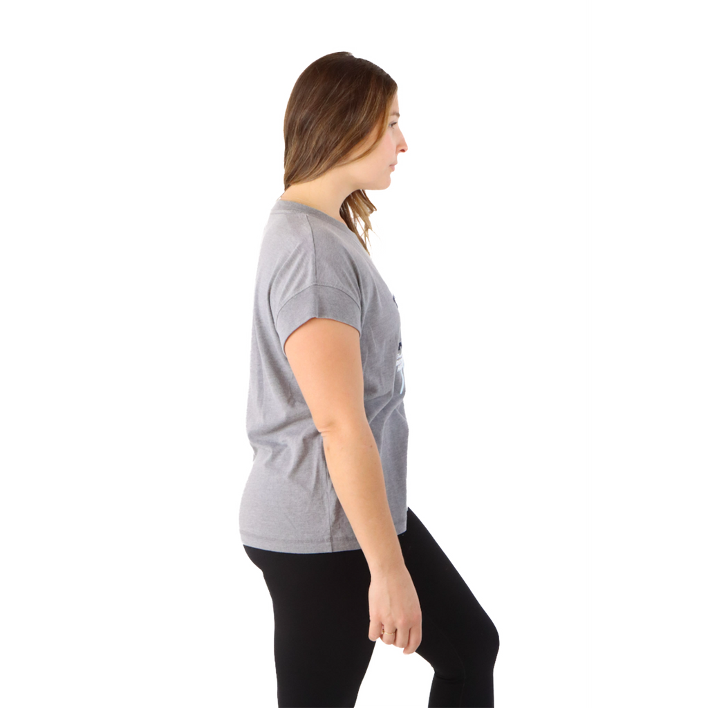 Pep & BB LAT Crop Tank — Long Run Coffee Club — Size XSmall — Side View