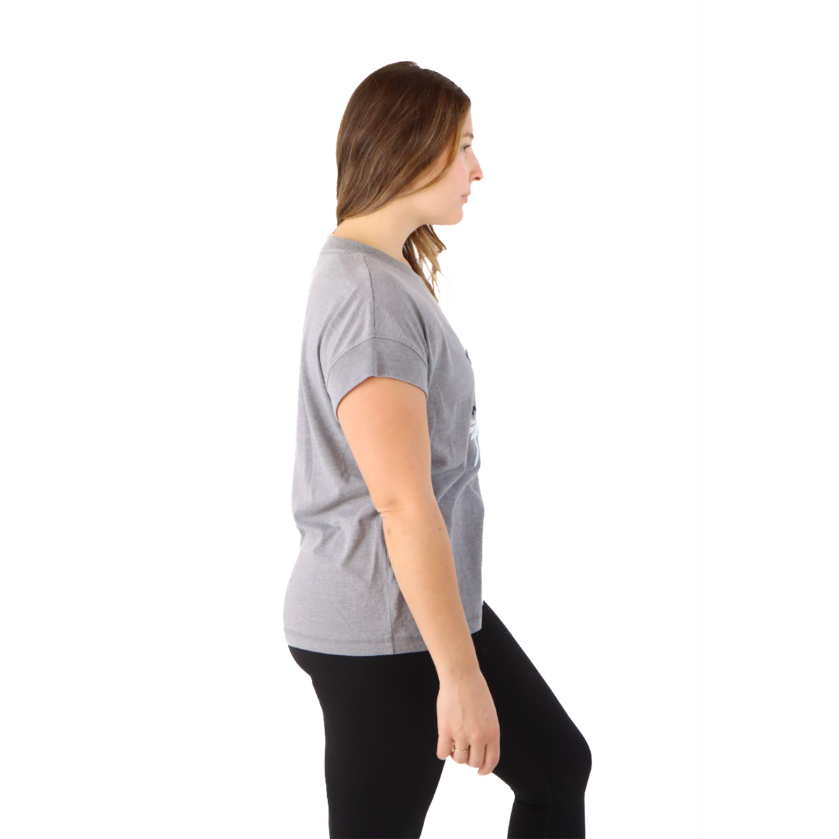 Pep & BB LAT Crop Tank — Long Run Coffee Club — Size XSmall — Side View