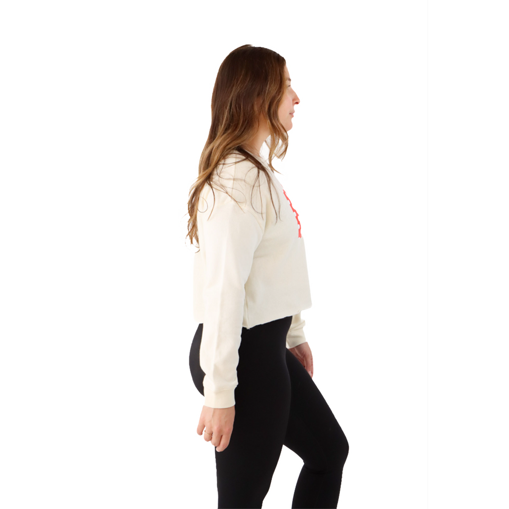 Pep & BB Afx24 Crop Crew — Run Dots — Size XSmall — Side View