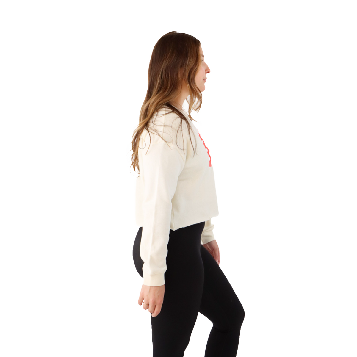 Pep & BB Afx24 Crop Crew — Run Dots — Size XSmall — Side View