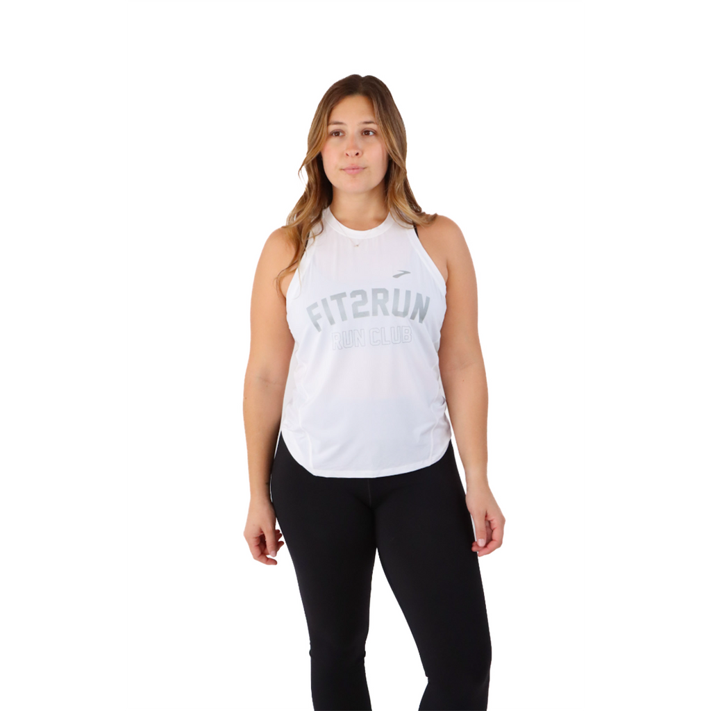 F2R Local Sprint Free Tank — White — Size XSmall — Front View