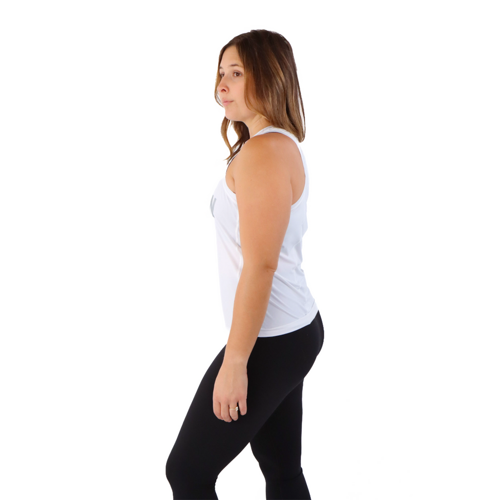 F2R Local Sprint Free Tank — White — Size XSmall — Back View
