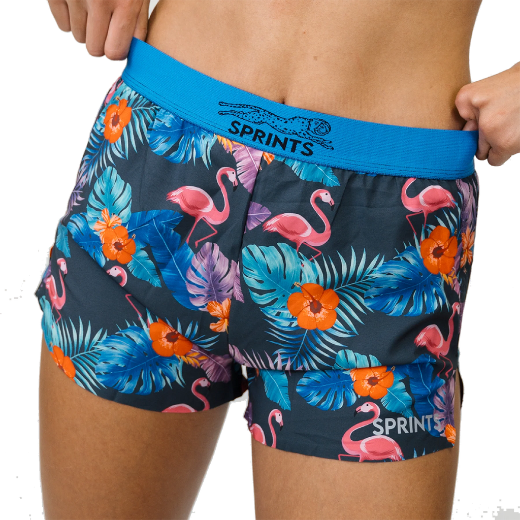 Sprints Avigate 2.5 Mercy Short — Heat Strokes — Size Small — Side View