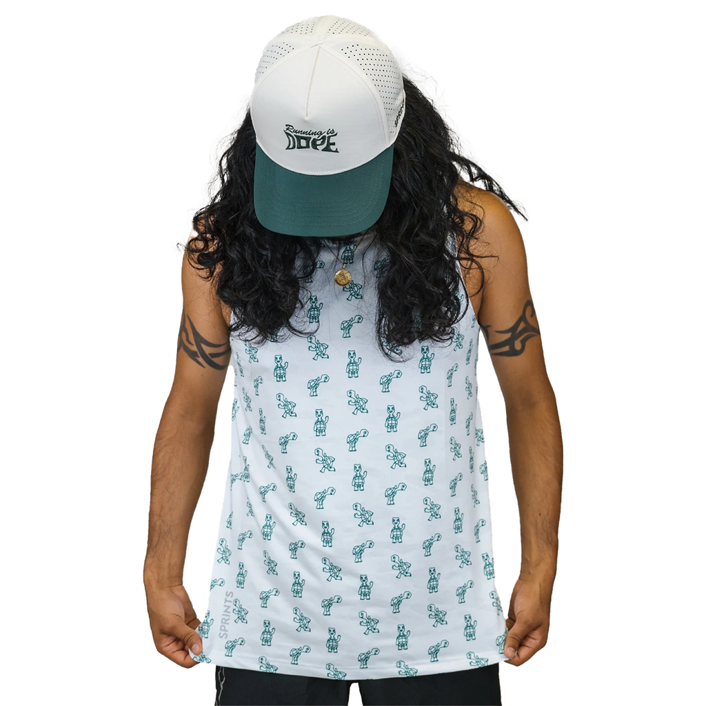 Sprints Slow Days Still Count Tankie — White — Size XSmall — Front View