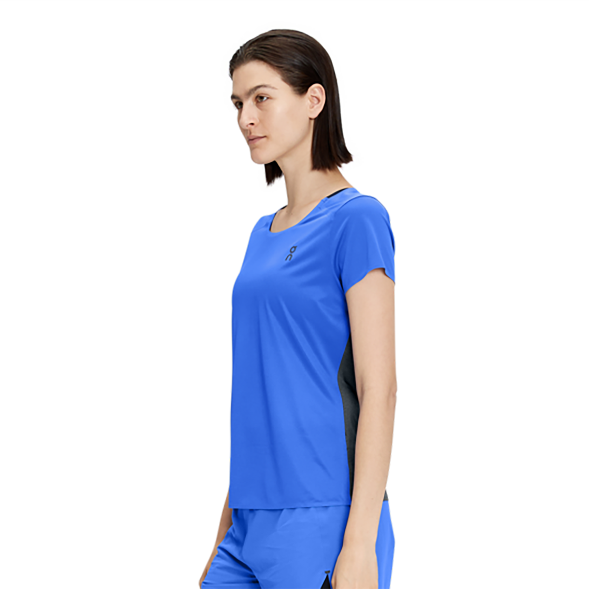 ON Performance-T 2 Shortsleeve — Stratosphere - Black — Size XLarge — Side View