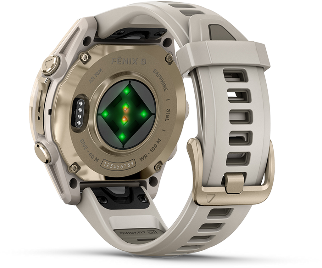 Garmin Fenix 8 Amoled — Carbon Gray DLC Titanium Black - Pebble Gray — Size 51 mm — Alternate View 27
