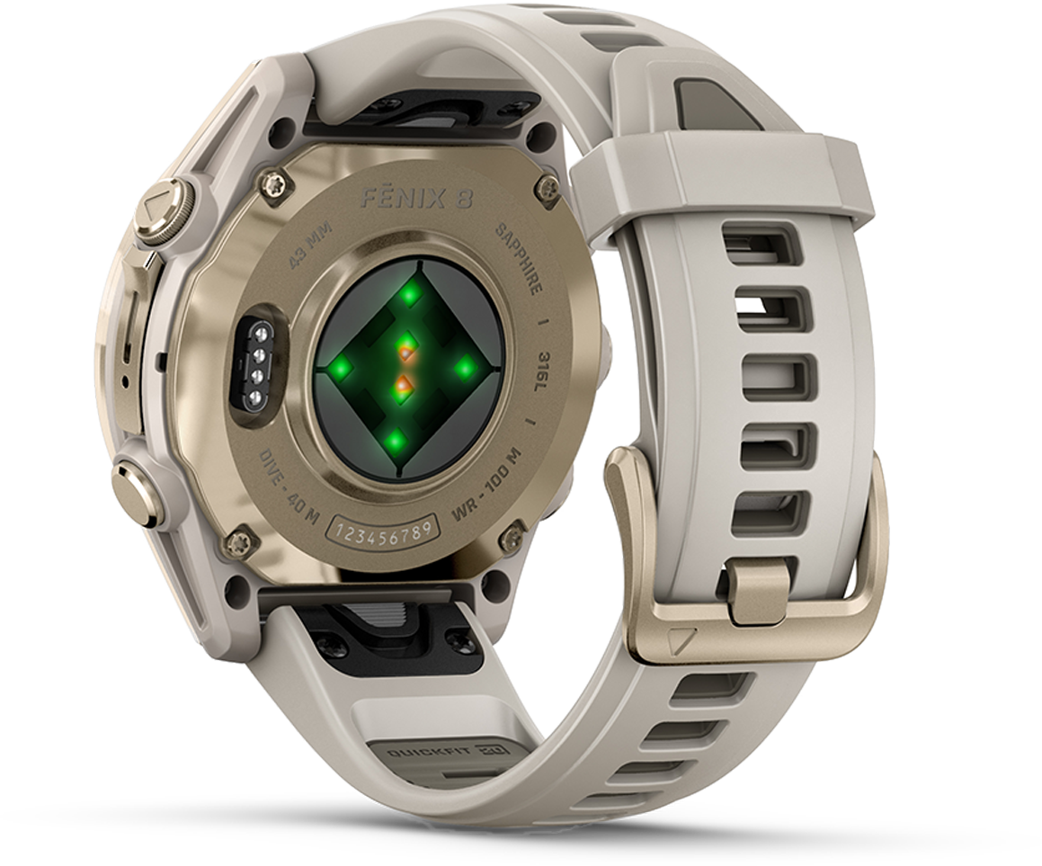 Garmin Fenix 8 Amoled — Carbon Gray DLC Titanium Black - Pebble Gray — Size 51 mm — Alternate View 27