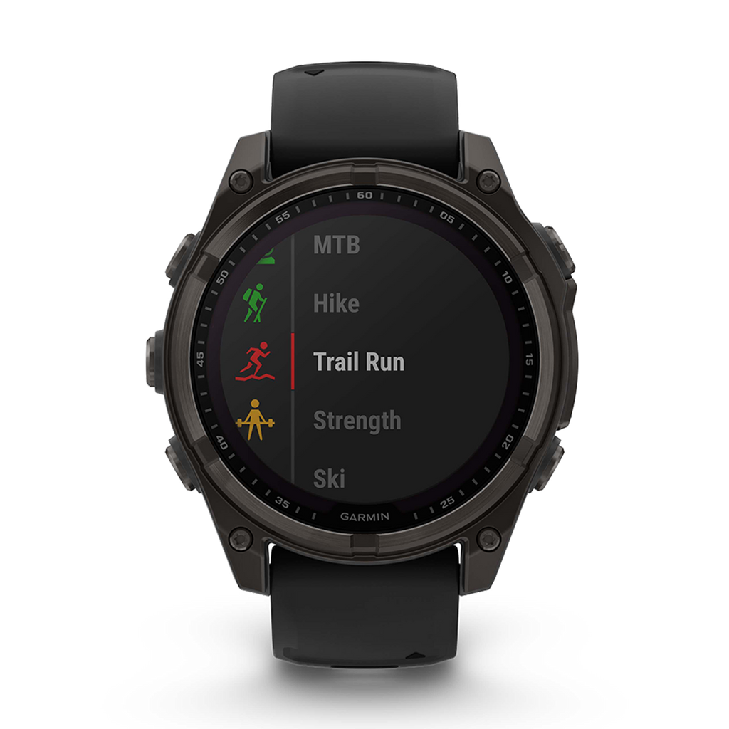 Garmin Fenix 8 Solar — Titanium Amp Yellow - Graphite — Size 51 mm — Alternate View 7