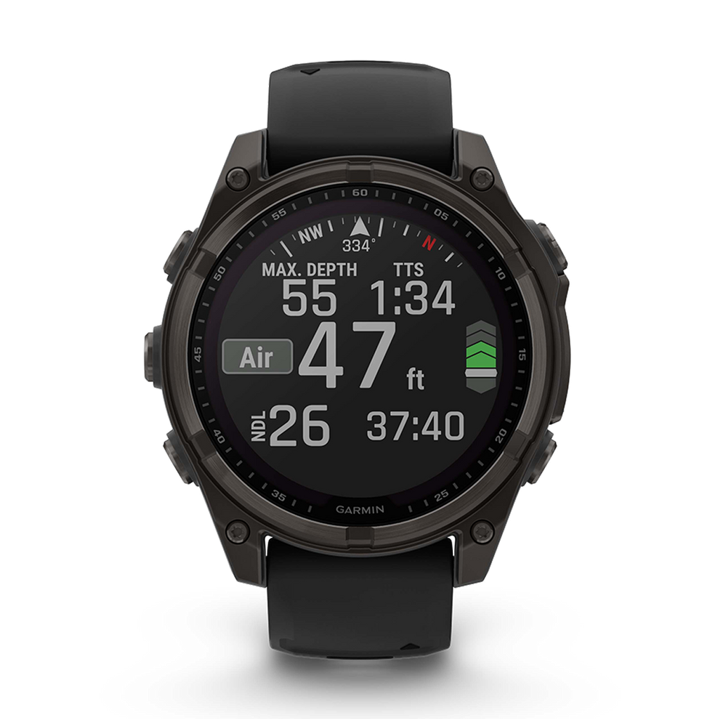 Garmin Fenix 8 Solar — Titanium Amp Yellow - Graphite — Size 51 mm — Alternate View 8