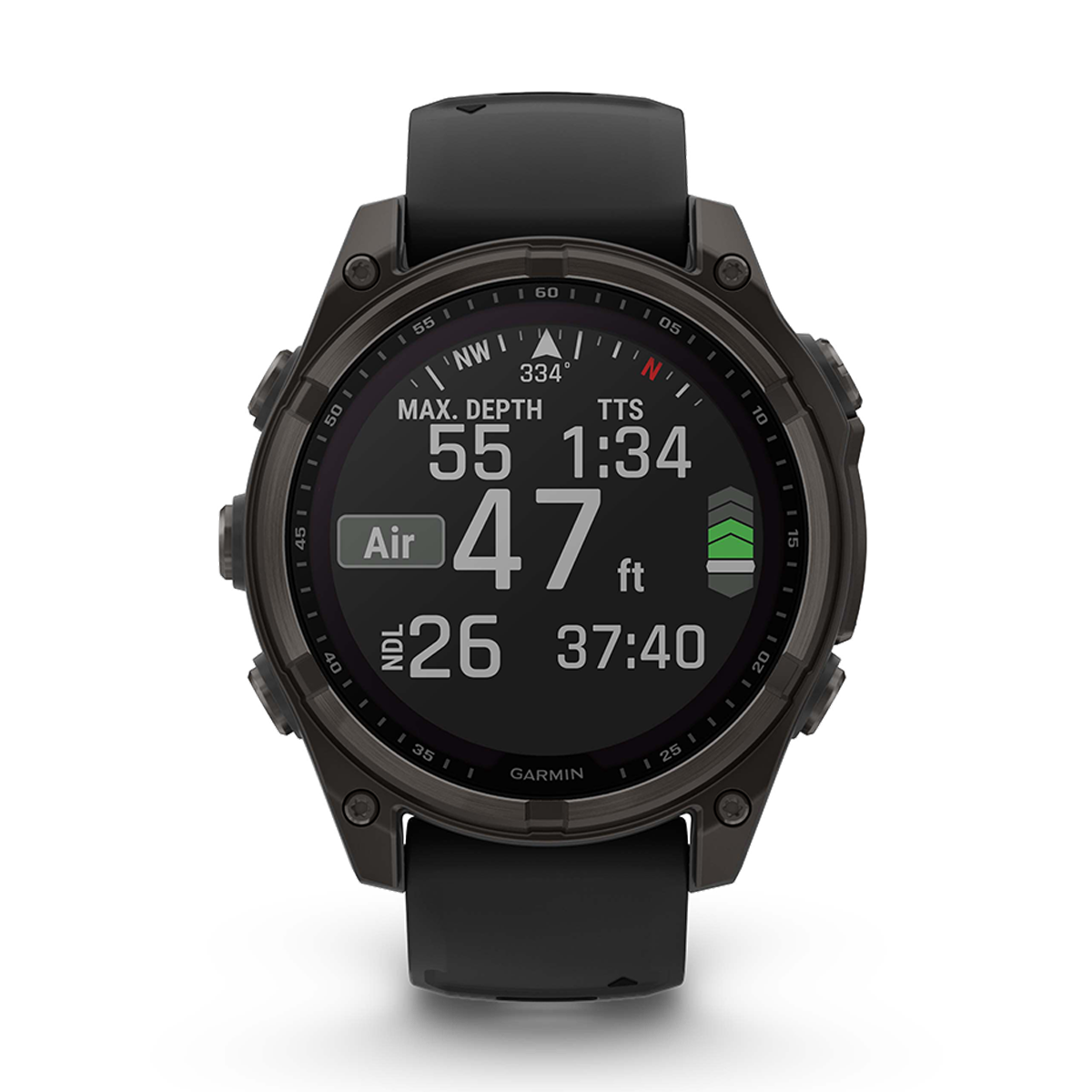 Garmin Fenix 8 Solar — Titanium Amp Yellow - Graphite — Size 51 mm — Alternate View 8