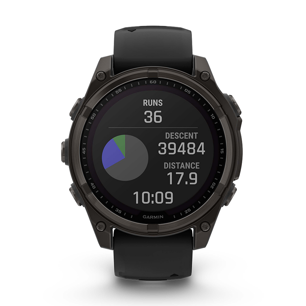 Garmin Fenix 8 Solar — Titanium Amp Yellow - Graphite — Size 51 mm — Alternate View 9