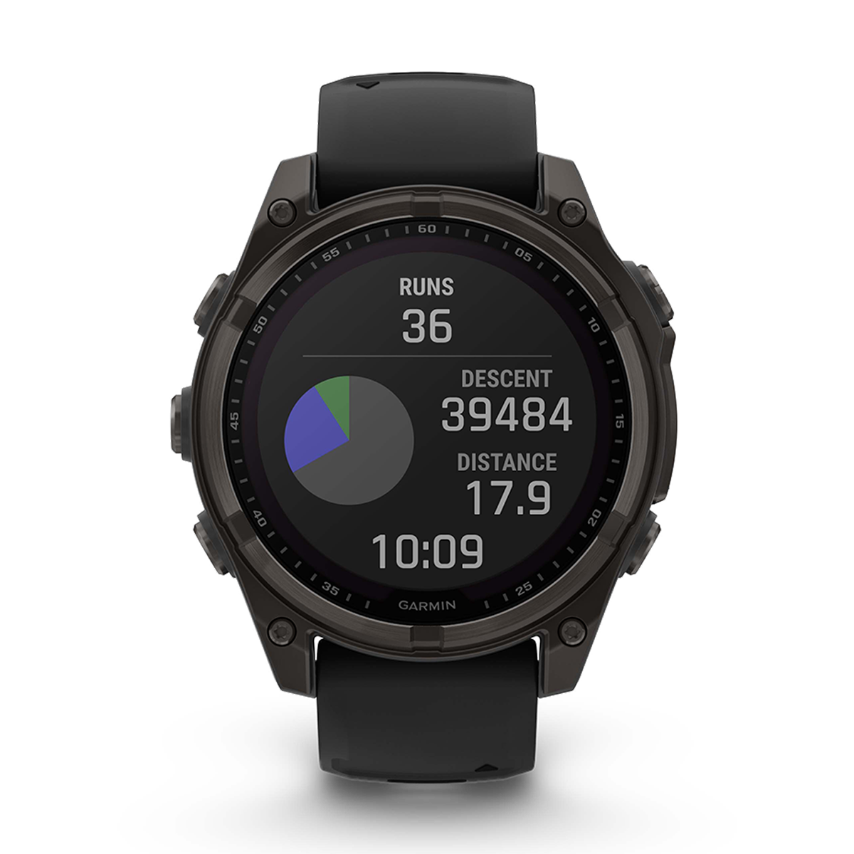 Garmin Fenix 8 Solar — Titanium Amp Yellow - Graphite — Size 51 mm — Alternate View 9
