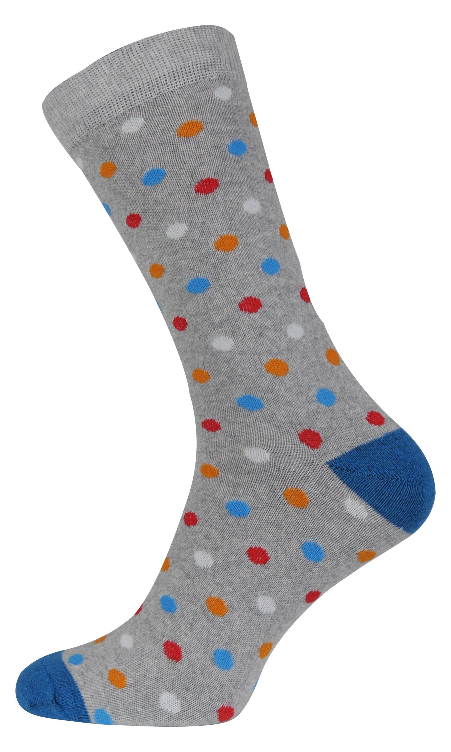 More Mile Design 5 Pack Mens Spots And Stripes Socks - Multi