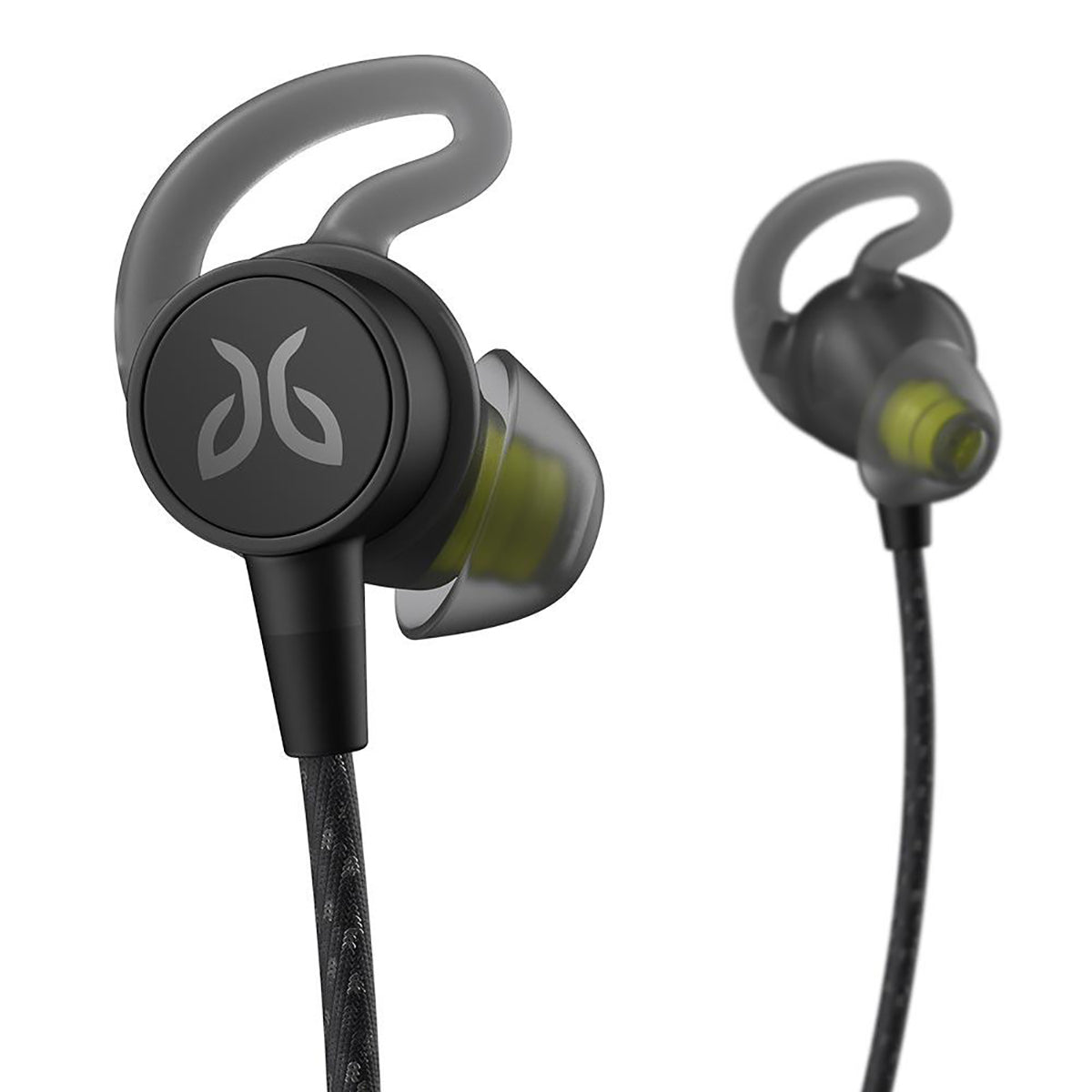 Jaybird Tarah Pro Earbuds — Black Metallic - Flash — Back View