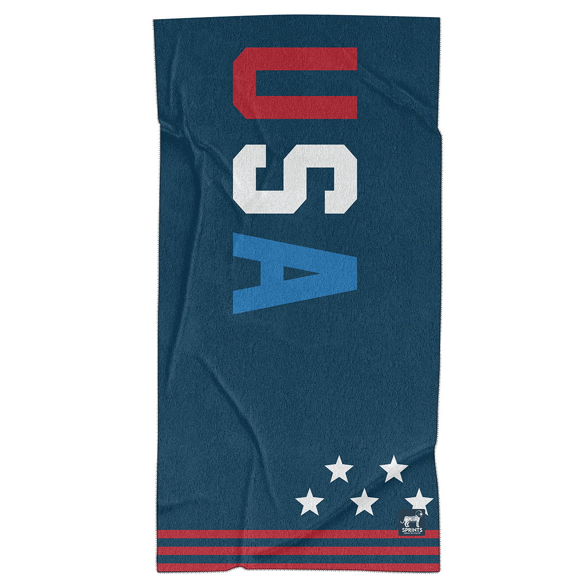 Sprints Towel — USA — Size One Size — Front View