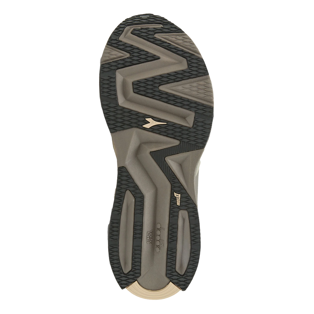 Diadora Atomo V7000 — Black - White - Smoke Gray — Size D — Width 10 — Back View
