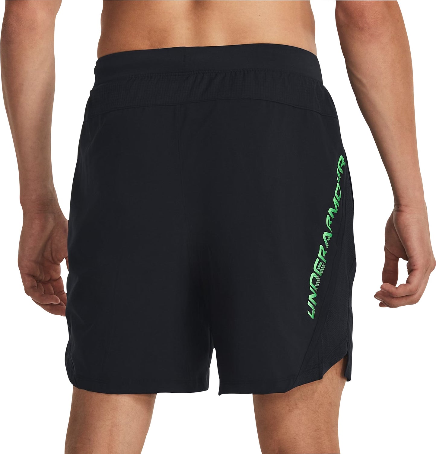 Under Armour Launch 7 Inch Graphic Mens Running Shorts - Black