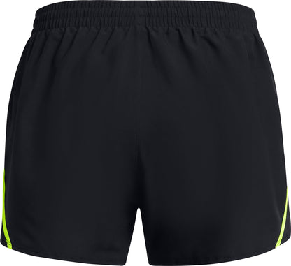 Under Armour Fly By 3 Inch Womens Running Shorts - Black