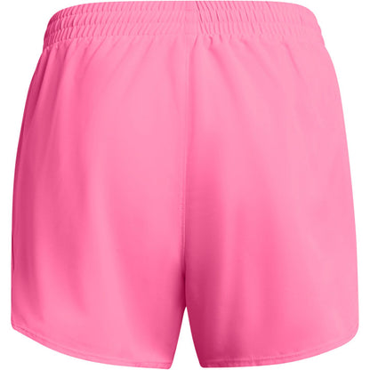 Under Armour Fly By 3 Inch Womens Running Shorts - Pink
