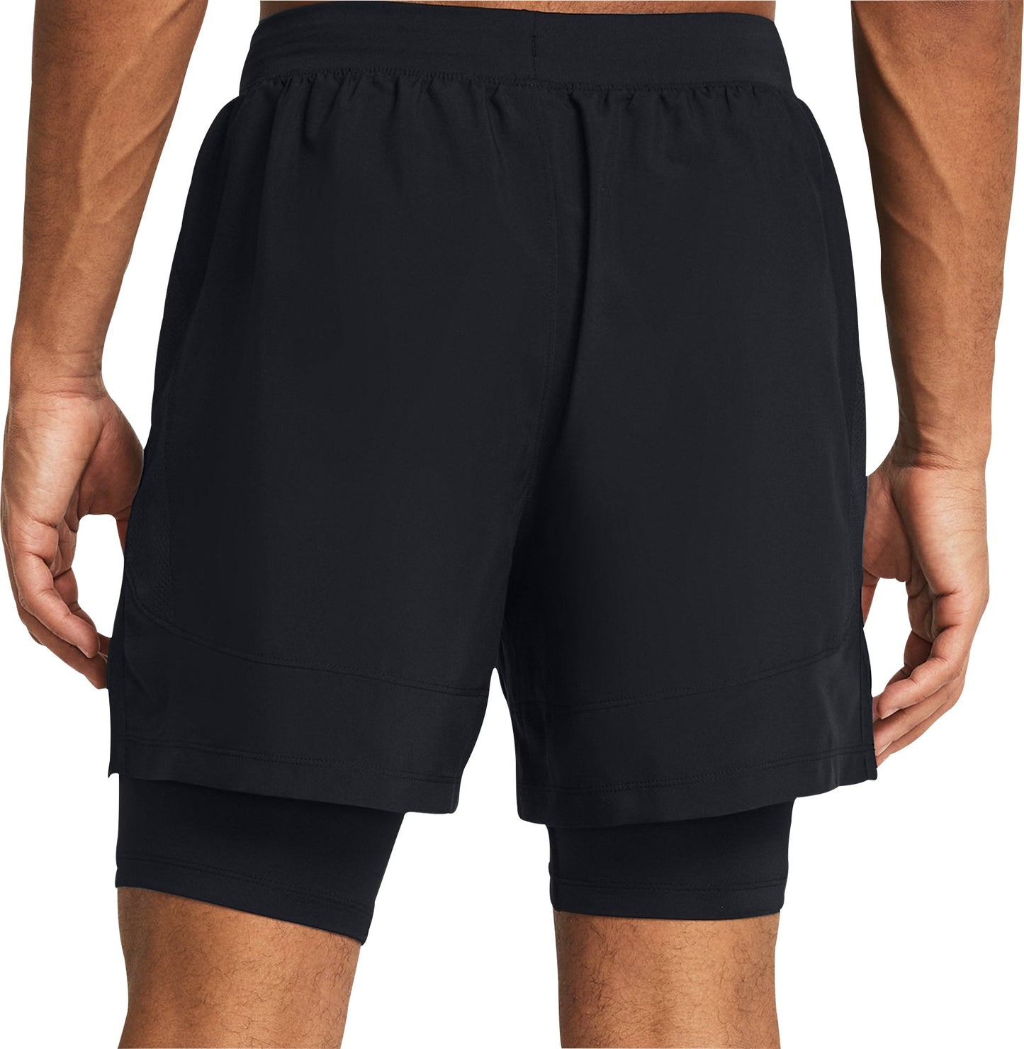Under Armour Launch 2 in 1 Mens Running Shorts - Black