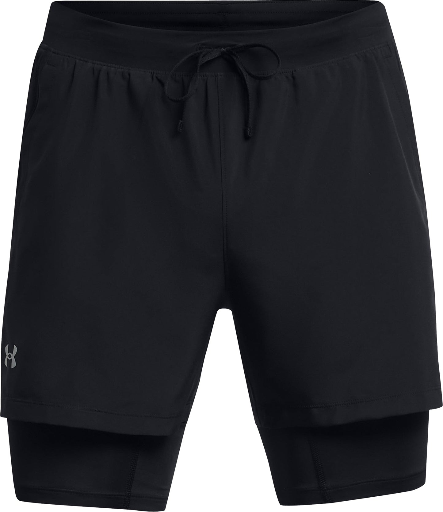 Under Armour Launch 2 in 1 Mens Running Shorts - Black