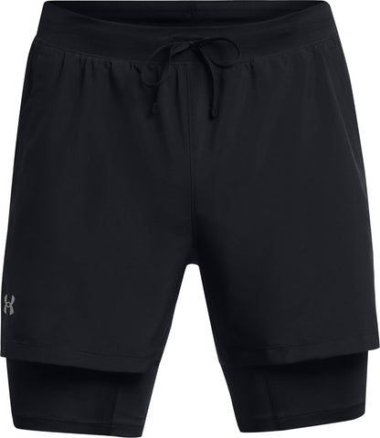 Under Armour Launch 2 in 1 Mens Running Shorts - Black