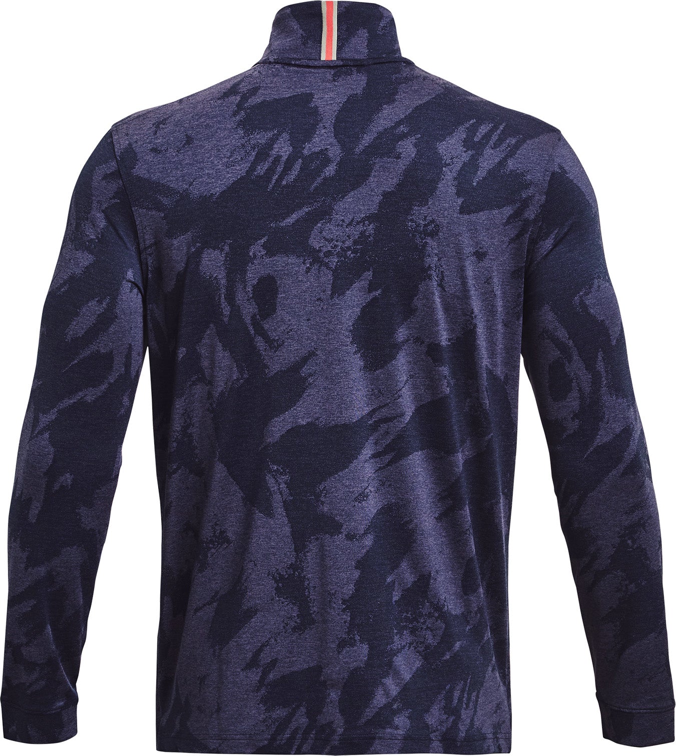 Under Armour Playoff Jacquard Half Zip Long Sleeve Mens Golf Top - Blue