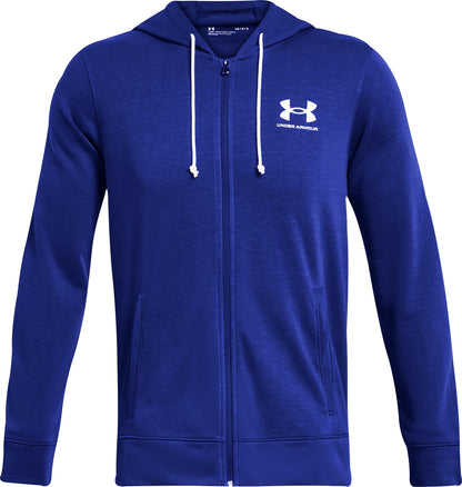 Under Armour Rival Terry Full Zip Mens Training Hoody - Blue