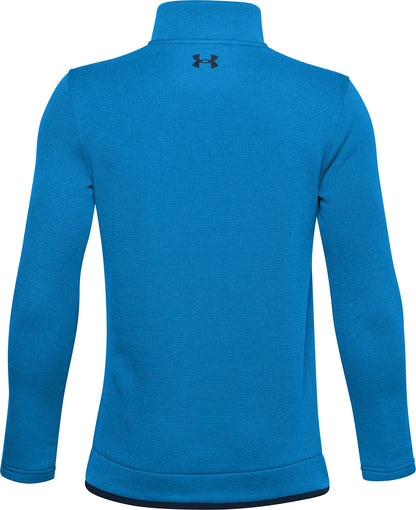 Under Armour SweaterFleece Half Zip Long Sleeve Junior Training Top - Blue