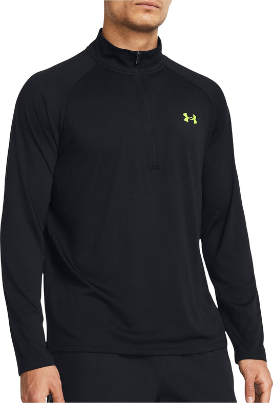 Under Armour Tech Half Zip Long Sleeve Mens Training Top - Black
